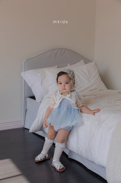 M-KIDS10｜(65-115cm) 短袖開襟綁帶外套13