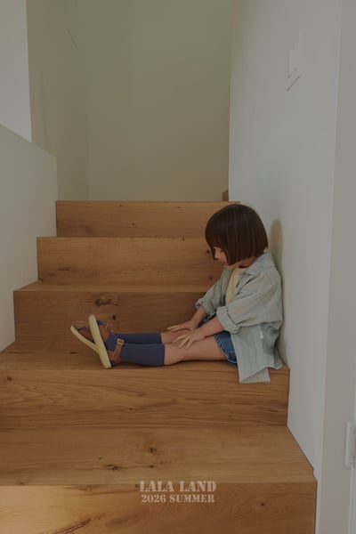 lala land50｜(75-120cm) 2色亞麻條紋襯衫5