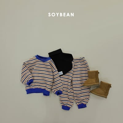 Soybean64｜(75cm-118cm) 條紋撞色休閒套裝9