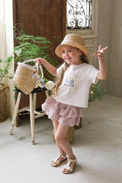 FLO11｜(75-140) 蕾絲鏤空蛋糕褲裙13