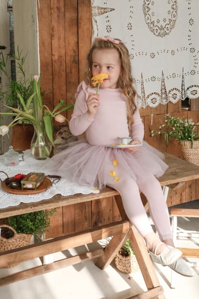 FLO09｜(free) 2色浪漫抽繩薄紗裙3