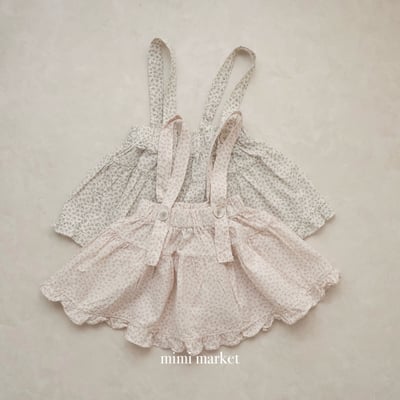 mimi market24 (75-90cm)  碎花吊帶半身裙3