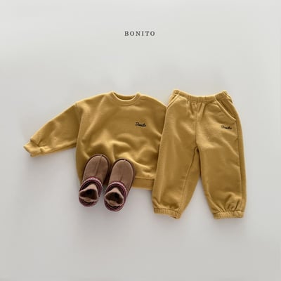 Bonito47｜(75cm-125cm) logo刷絨休閒套裝12