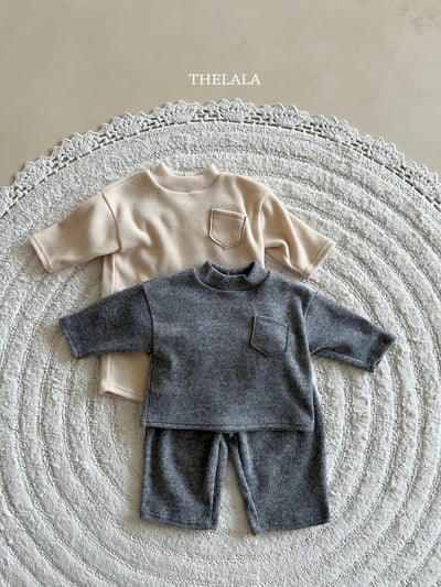 thelala51｜ (1y-6y) 素面口袋休閒套裝3