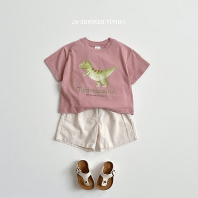 vivid75｜(78cm-125cm) 3款探險家恐龍短袖上衣10