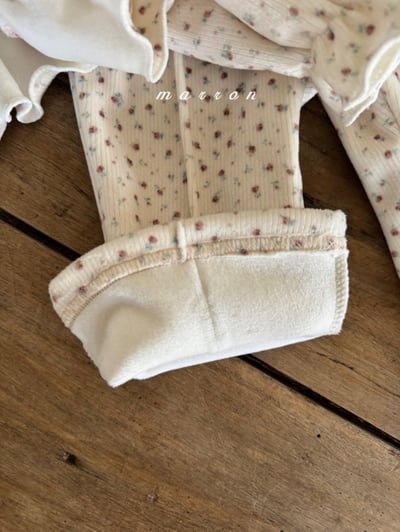 Marron 17｜(1y-6y) 磨毛壓線微喇叭褲7