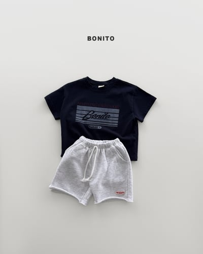 Bonito43｜(75cm-125cm) 2色鬆緊綁帶棉短褲3