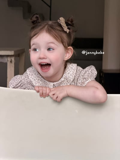 JE695｜(66-90cm) 田園碎花包屁衣11