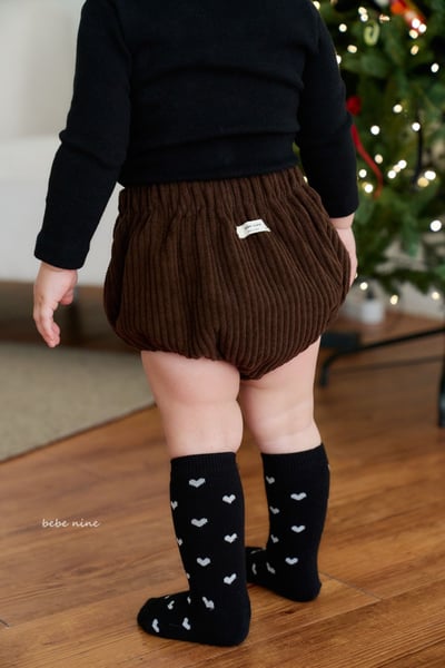 bebe nine01 (0m-36m) 1色愛心高筒襪四雙組12