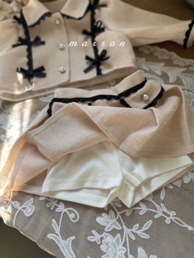 Marron54｜(1y-6y) 古典蕾絲滾邊套裝17