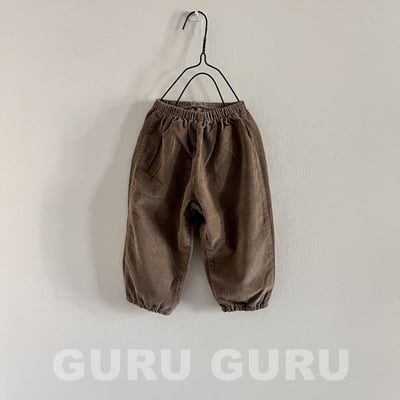 GURU GURU18｜(6m-24m) 5色磨毛燈芯絨縮口褲4