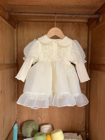 JE622｜(66cm-120cm) 公主袖薄紗包屁衣/洋裝20