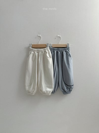 MiniRobe06｜(70-110) 素面圓弧壓線縮口褲1