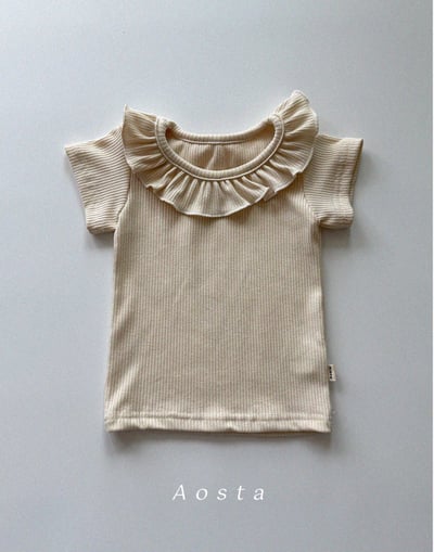 AOSTA04｜(6m-5y) 2色木耳邊翻領上衣5