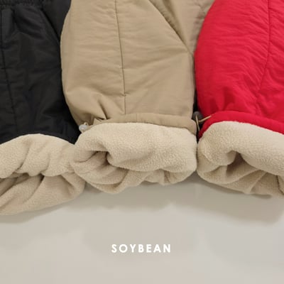Soybean60｜(75cm-118cm) 刷毛抽繩長褲2