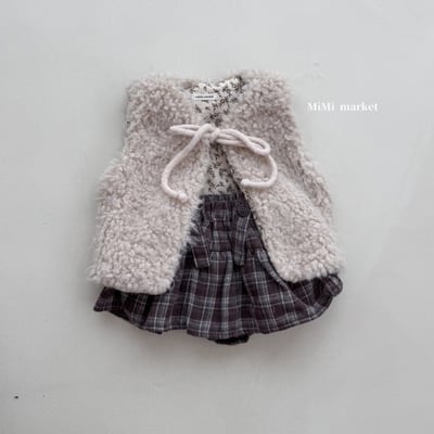 mimi market10 (65-85cm)  蝴蝶結背心外套5