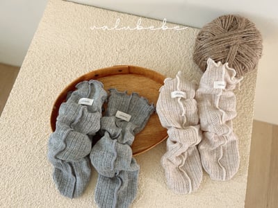 Valubebe 87｜(Free) 木耳邊抓皺襪4