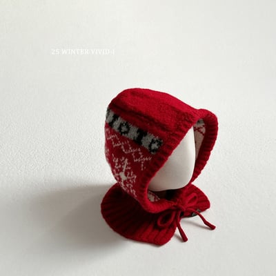 vivid114｜(free) 保暖印花針織頭套7