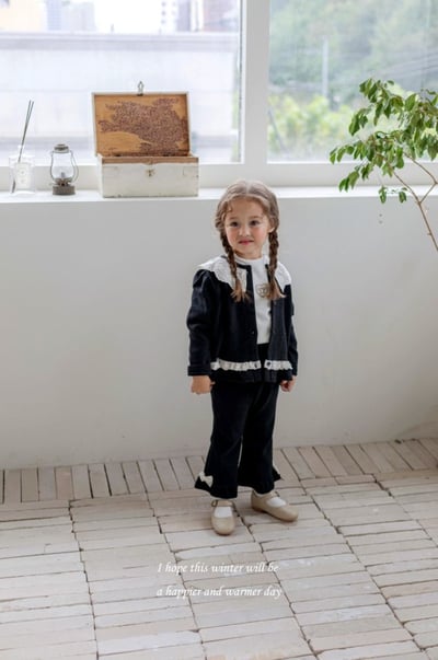 M-KIDS21｜(65-115cm) 2色刺繡捲邊上衣10