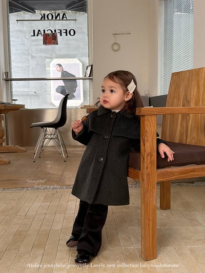 JE 423｜(80-110cm)  絨毛小喇叭長褲7