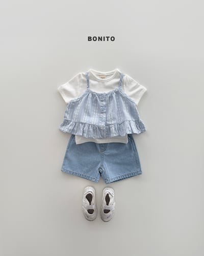 Bonito29｜(75cm-125cm) 2色排釦吊帶蛋糕背心7