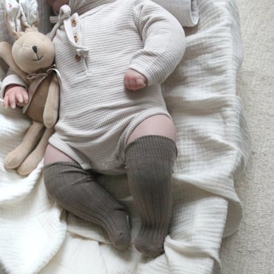 LEMONADE57｜(55cm-85cm) 1色羅紋長襪兩雙組7