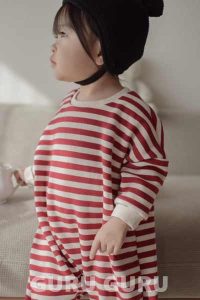 GURU GURU02｜(6m-24m) 2色條紋連身衣12