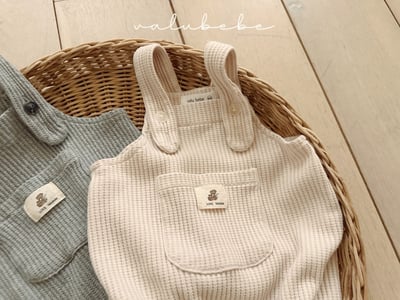 Valubebe07｜(65-80) 華夫格吊帶包屁衣6