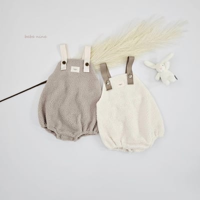 bebe nine03 (65cm-75cm) 2色刷毛吊帶包屁衣12