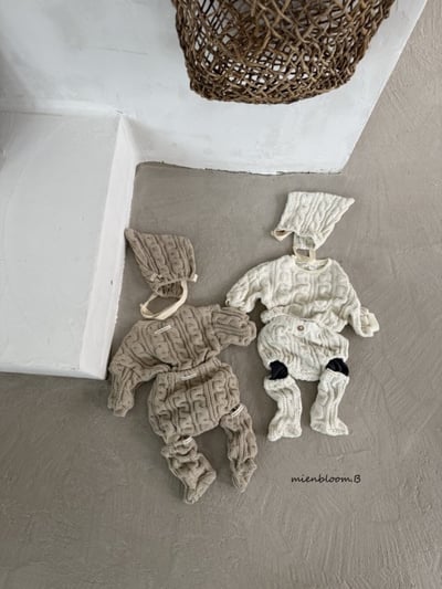 Bloom.b30｜(0m-24m) 麻花針織燈籠褲7