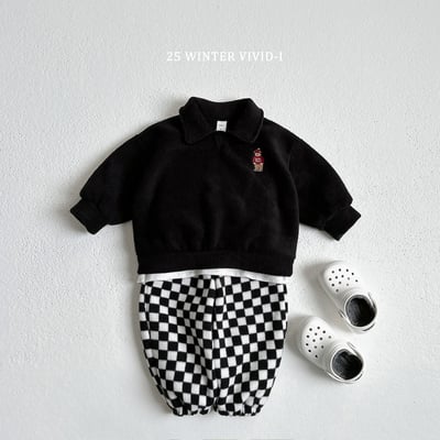 vivid92｜(78cm-125cm) 磨毛小熊休閒套裝6