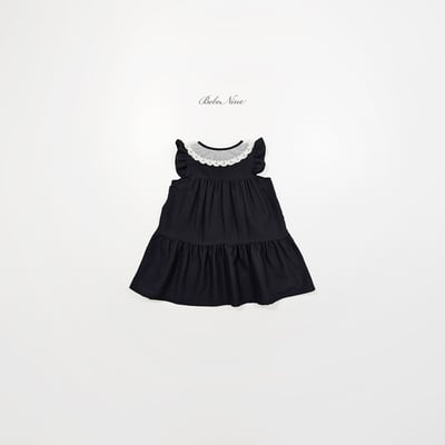 bebe nine42  (65cm-115cm) 2色氣質蕾絲領洋裝6