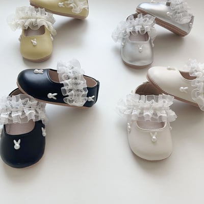 兔子珍珠蕾絲學步鞋20