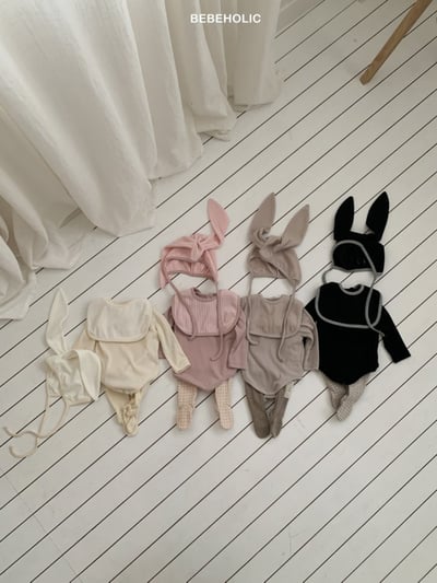 Bebe holic29｜(3m-18m) 小兔寶寶包屁衣套裝4