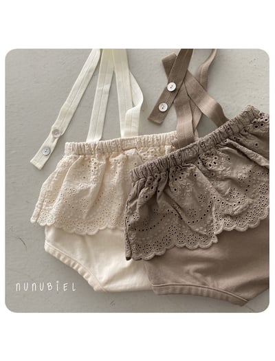 NUNU BIEL26｜(65-115cm) 蕾絲裙擺褲4