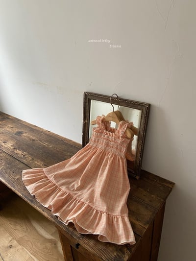 Anne Shirley25｜(1y-5y-mom) 2色格紋抓皺洋裝12