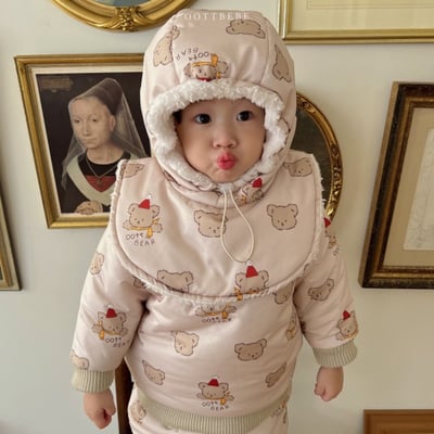 Oottbebe62｜(0m-7y  Free)  雪人防寒滑雪帽2