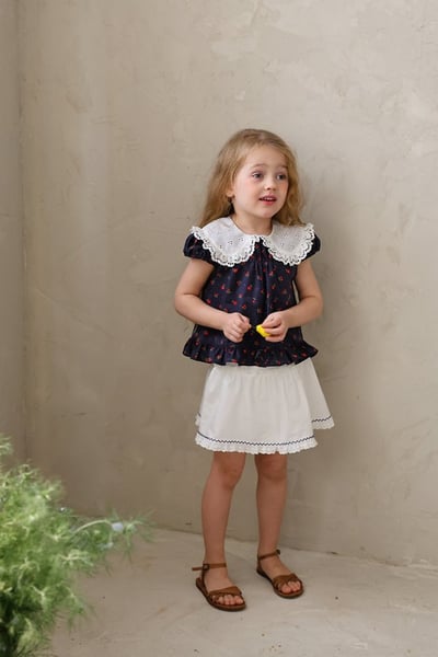 FLO38｜(75-140) 花邊波浪褲裙25