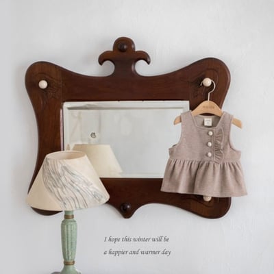 M-KIDS34｜(65-115cm) 2色磨毛荷葉背心8