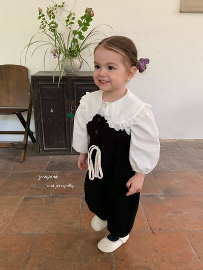 JE586｜(73-100cm) 花邊翻領襯衫/細肩連身褲21