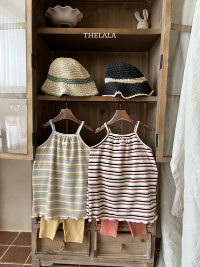 thelala36｜ (70-115) 條紋細肩洋裝2