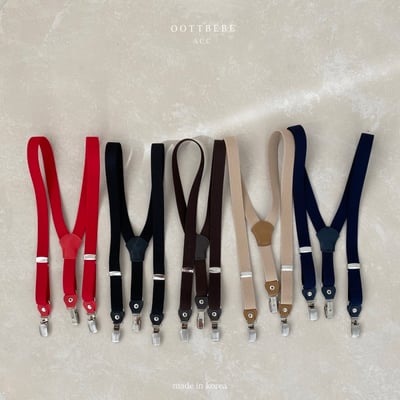 Oottbebe17｜(2y-13y )  英倫彈力背帶吊帶夾1