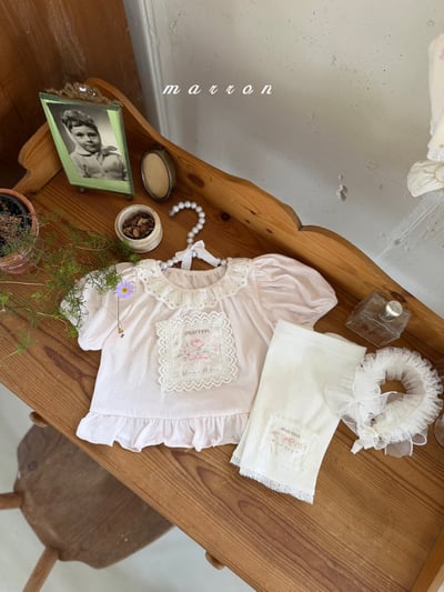 Marron15｜(1y-6y) 蕾絲邊內搭緊身褲4