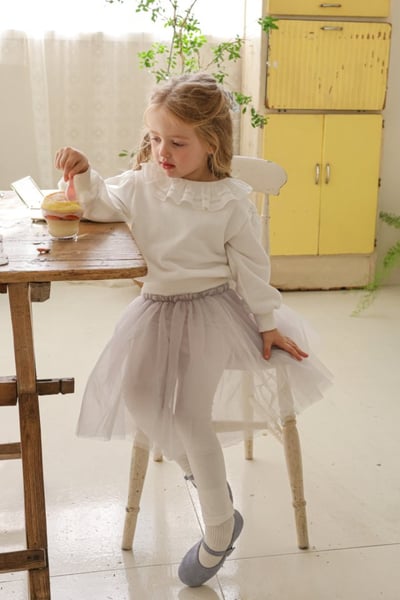 FLO23｜(75-140) 3色薄紗內搭褲裙11