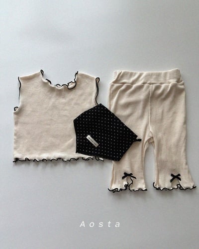 AOSTA47｜(6m-5y) 4款羅紋木耳邊無袖上衣12