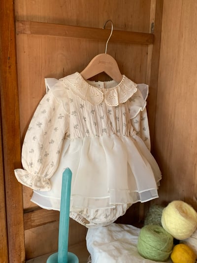 JE609｜(66cm-90cm) 碎花薄紗包屁衣21