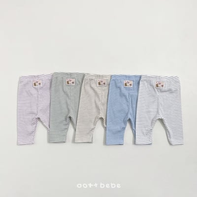 Oottbebe05｜(1y-7y)  條紋打底褲1