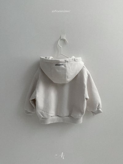 Atomeme32｜(70-110) 簡約刺繡休閒連帽上衣14