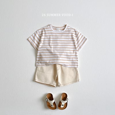 vivid35｜(78cm-125cm) 4款簡單素色條紋上衣(2入組)18