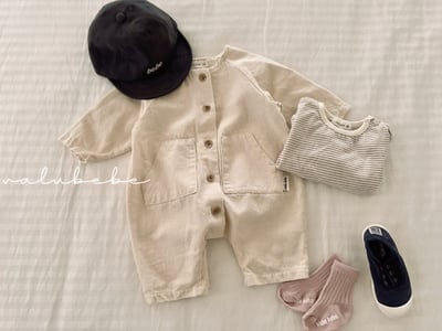 Valubebe50｜(65-80) 牛仔棉連身衣9